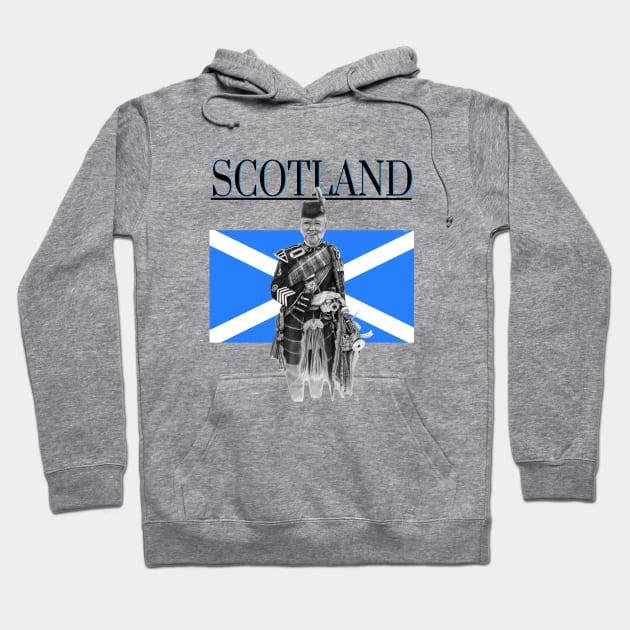 Scottish Bagpiper Hoodie by AuburnQuailart